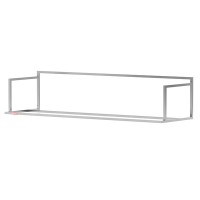 Raft depozitare - etajera otel inox AISI 304 pentru cosuri masina de spalat, suspendat de perete, dimensiuni 1200x510x370 mm